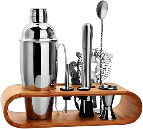 Kit Coqueteleira Para Caipirinha, Bebidas e Drink 550ml Com 12 Peças Feito De Aço Inox Profissional