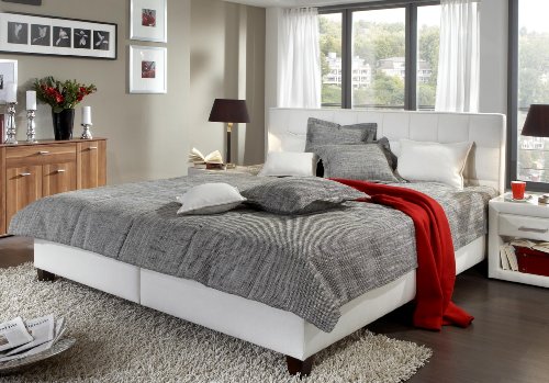 Stilbetten Polsterbett Marc mit Bettkasten | Aus Stoff in Beere | 140 x 200 cm - 4055314131687 Stilbetten Polsterbett Marc mit Bettkasten | Aus Stoff in Beere | 140 x 200 cm