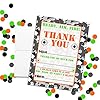 Camouflage Laser Tag Birthday Thank You Notes for Kids, Ten 4" x 5.5" Fill In the Blank Cards with 10 White Envelopes by AmandaCreation #1