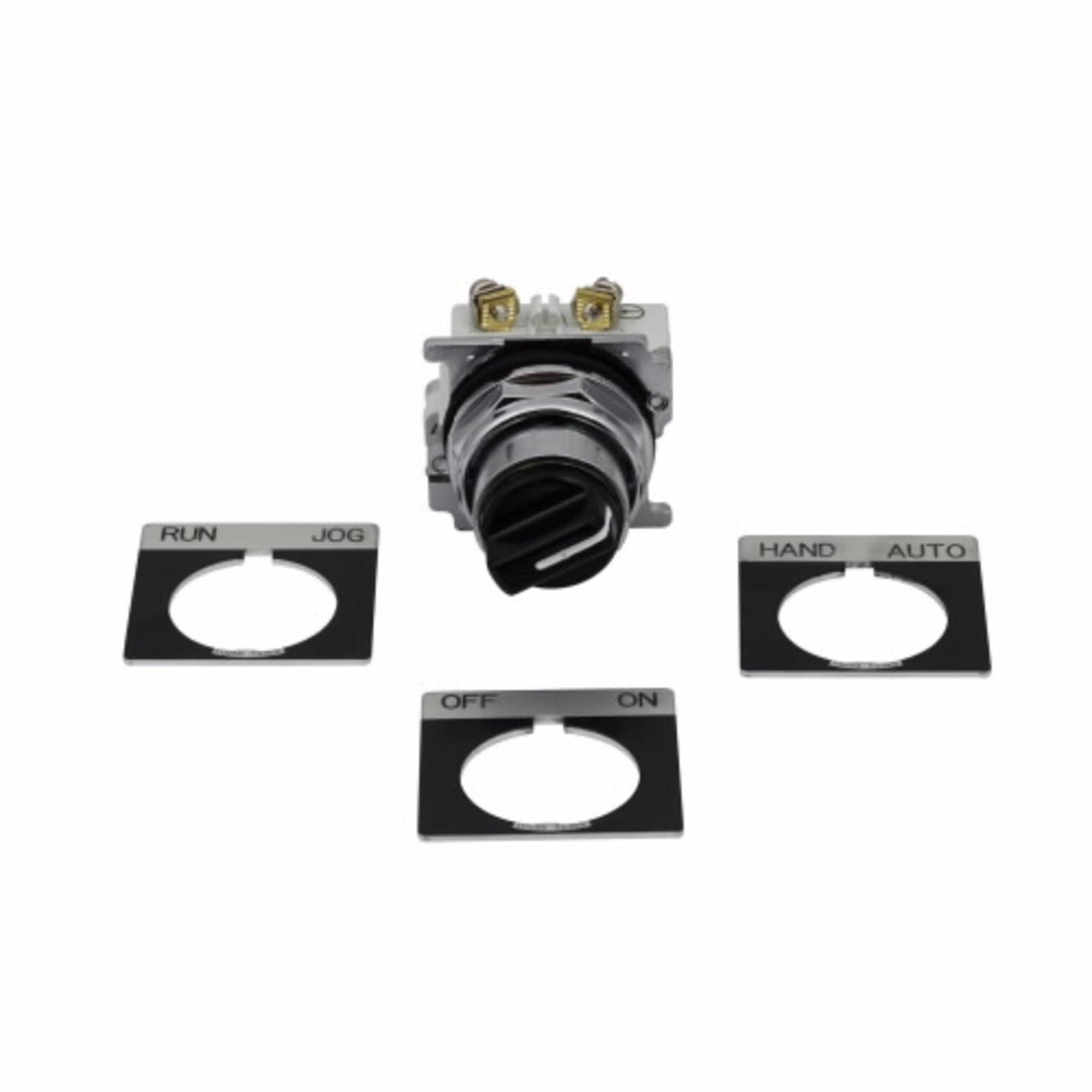 Eaton 10250T20KB-POP 2-Position Heavy-Duty 10250T Series Non-Illuminated Selector Switch Black