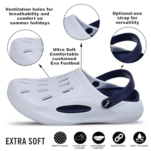 Image of CRESTA Kids Clogs Shoes for Boys & Girls Dailywear Comfortable, Lightweight Anti-Skid Indoor & Outdoor Sandals Clogs for Kids