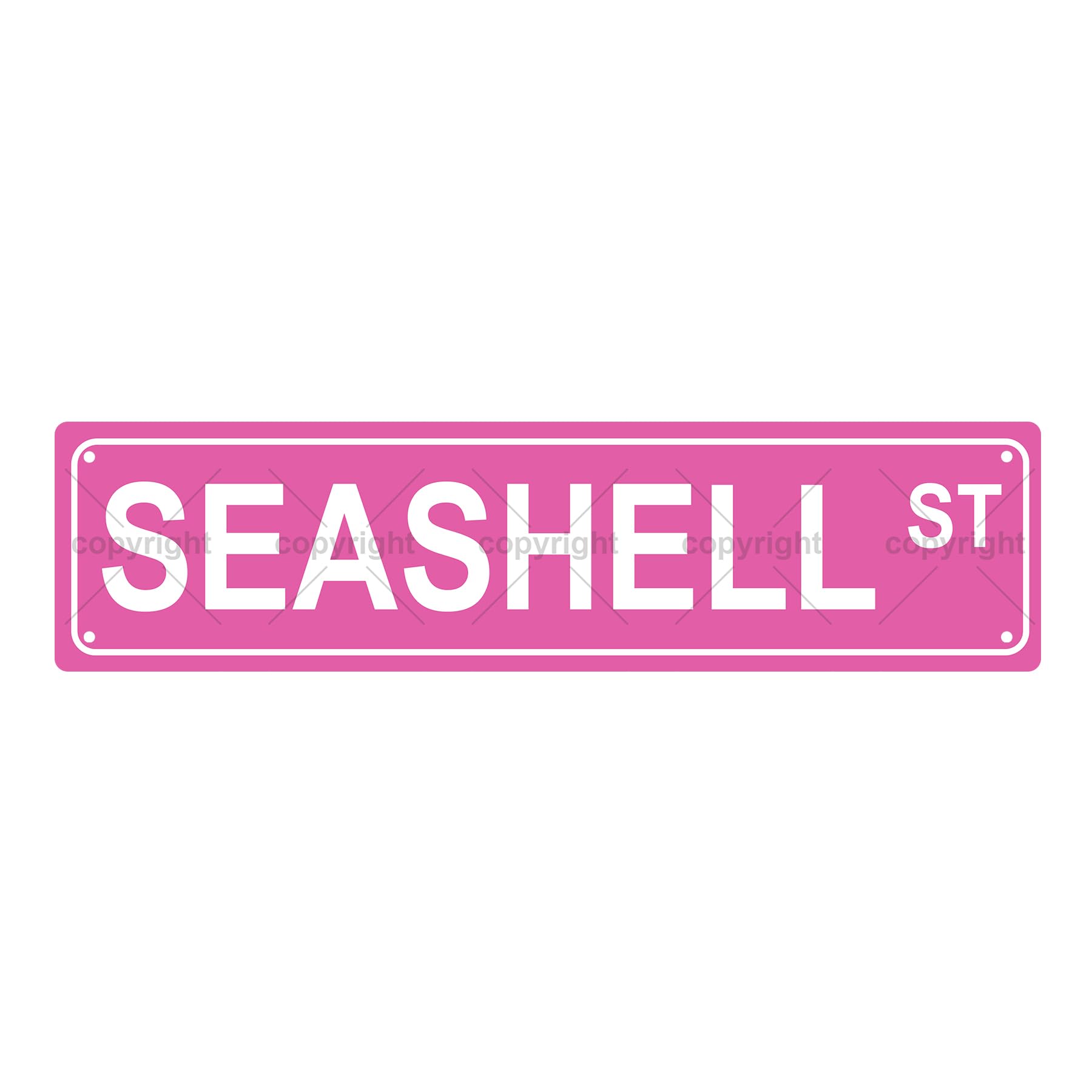 Seashell St Animal Metal Tin Street Sign Bar Cafe Garage Cave Home Room Wall Bathroom Farmhouse Garden Porch Patio Decor,4x16 Inch