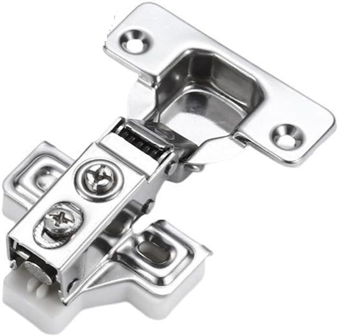 Hinges, Short Arm Kitchen Cabinet Hinge with Hydraulic Damper 1/2 Inch Overlay Fit