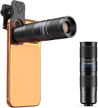 APEXEL 5-10X Zoom Telephoto Lens, Portable Clip-On Telephoto Lens Compatible with iPhone, Samsung & Almost All Smartphones, Pro Photography for Travel, Concert, Exploration