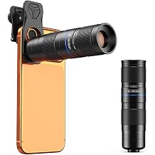 APEXEL 5-10X Zoom Telephoto Lens, Portable Clip-On Telephoto Lens Compatible with iPhone, Samsung & Almost All Smartphones, Pro Photography for Travel, Concert, Exploration