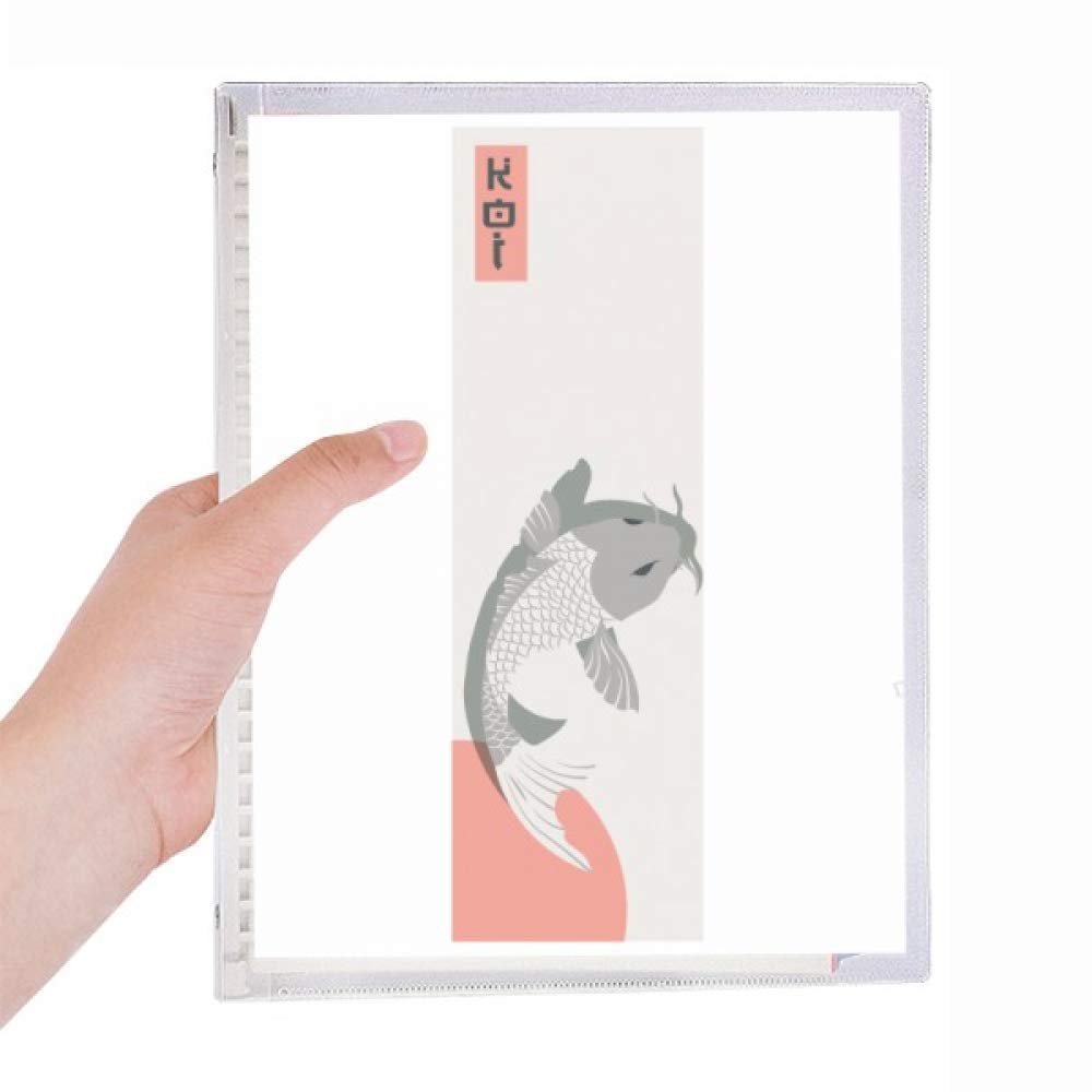 Carnet de notes en feuilles libres avec reliure spirale esthétique japonaise