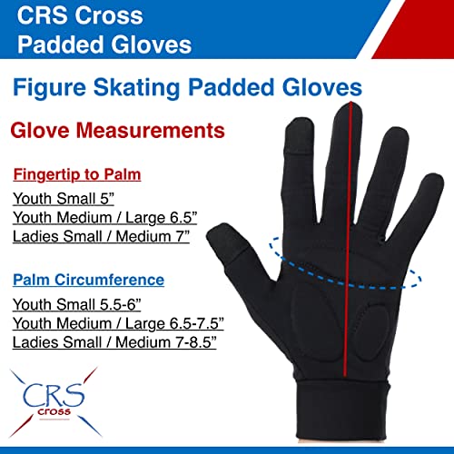 Figure Skating Gloves Warm Padded Protection for Practice, Competition, or Testing