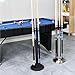 OVARIA Metal Pool Stick Holder, Stand-Style Billiard Pool Cue Rack, Pool Cue Holder Floor Stand, Holds 6 Pool Cue Sticks for Billiard Hall(Black)
