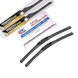 Premium Beam Wiper Blades for 2003 Honda S2000 Set Trico Force Beam Blades Wipers Set Bundled with MicroFiber Interior Car Cloth