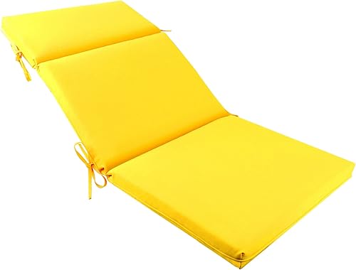 Miniatura 6 de Cojines para silla Adirondack para exteriores e interiores, cojín de repuesto para muebles de patio con respaldo alto, juego de 2 (amarillo)