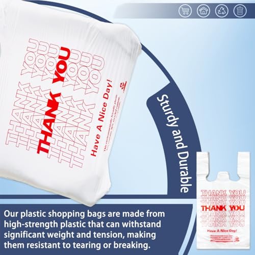 Yoyorain White Thank You T Shirt Bag thumb #4
