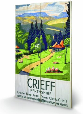 Pyramid International Wooden Wall Art, Multicoloured, 45 x 76 cm