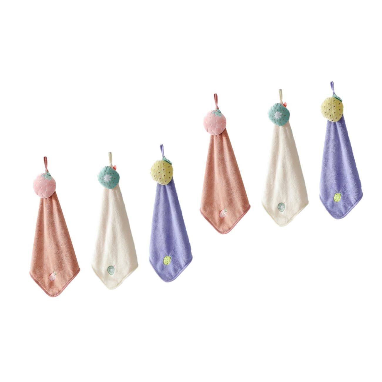 Serviettes absorbantes pour cuisine et salle de bain : lot de 6 lingettes suspendues