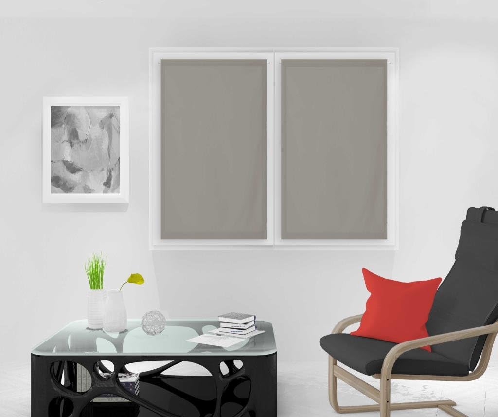 Soleil d'ocre Dolly Pair of Half Curtain Panels, Polyester, Ecru, 70 x 120 cm