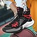 Dilchasp Men's High Top Basketball Shoes Fashion Breathable Running Sneakers Non Slip Training Athletic Shoes Black Size 10.5