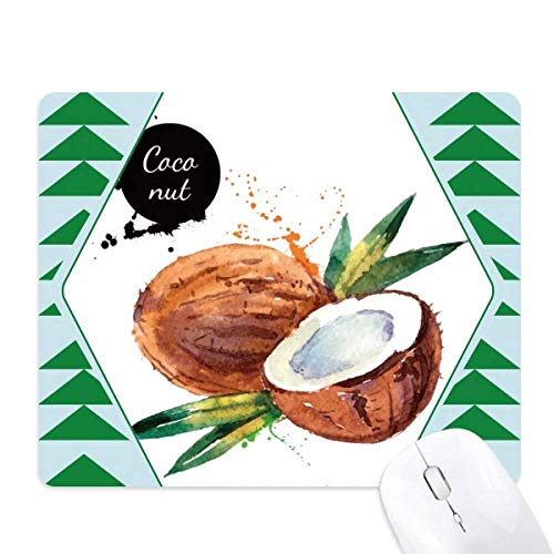 Tapis de souris aquarelle green pine tree en caoutchouc pour un espace de travail zen