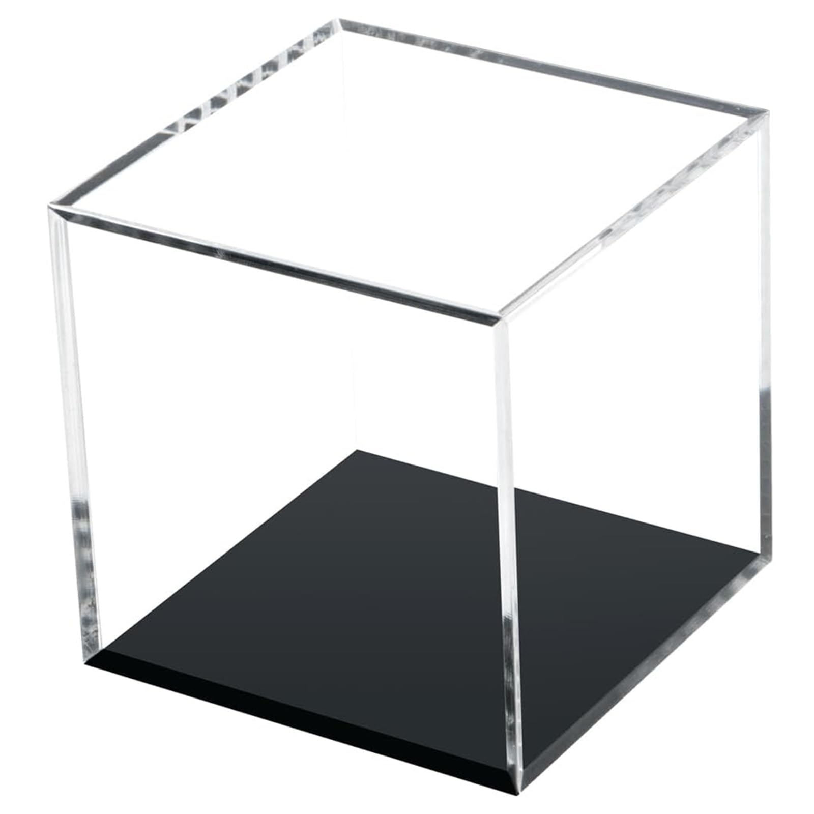 Caja organizadora expositora acrílica Transparente Caja de Vitrina acrílico Varios tamaños(8x8x8in/20x20x20cm)