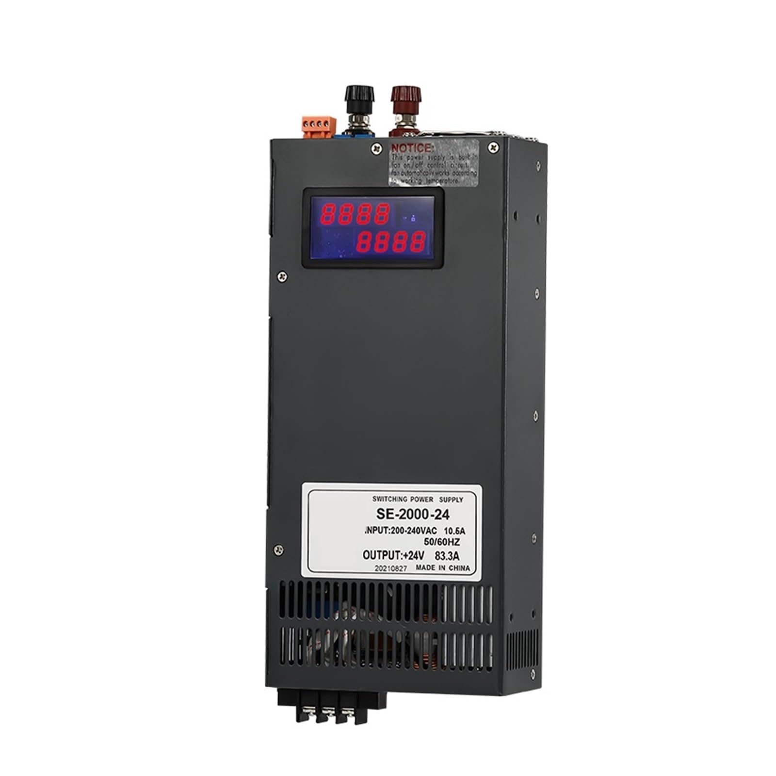 BRODEFUP SE2000 2000W Switching Power Supply 0-12V 24V 36V 48V 60V 80V 110V 220V Digital Display Adjustable AC/DC(220V,0-72V)