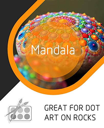 Angshop 16Pcs Mandala Art Stencils Mandala Dot Schilderen Stencils Sjablonen voor Mandala Stone Rock Schilderij Muur Art… - Image 3