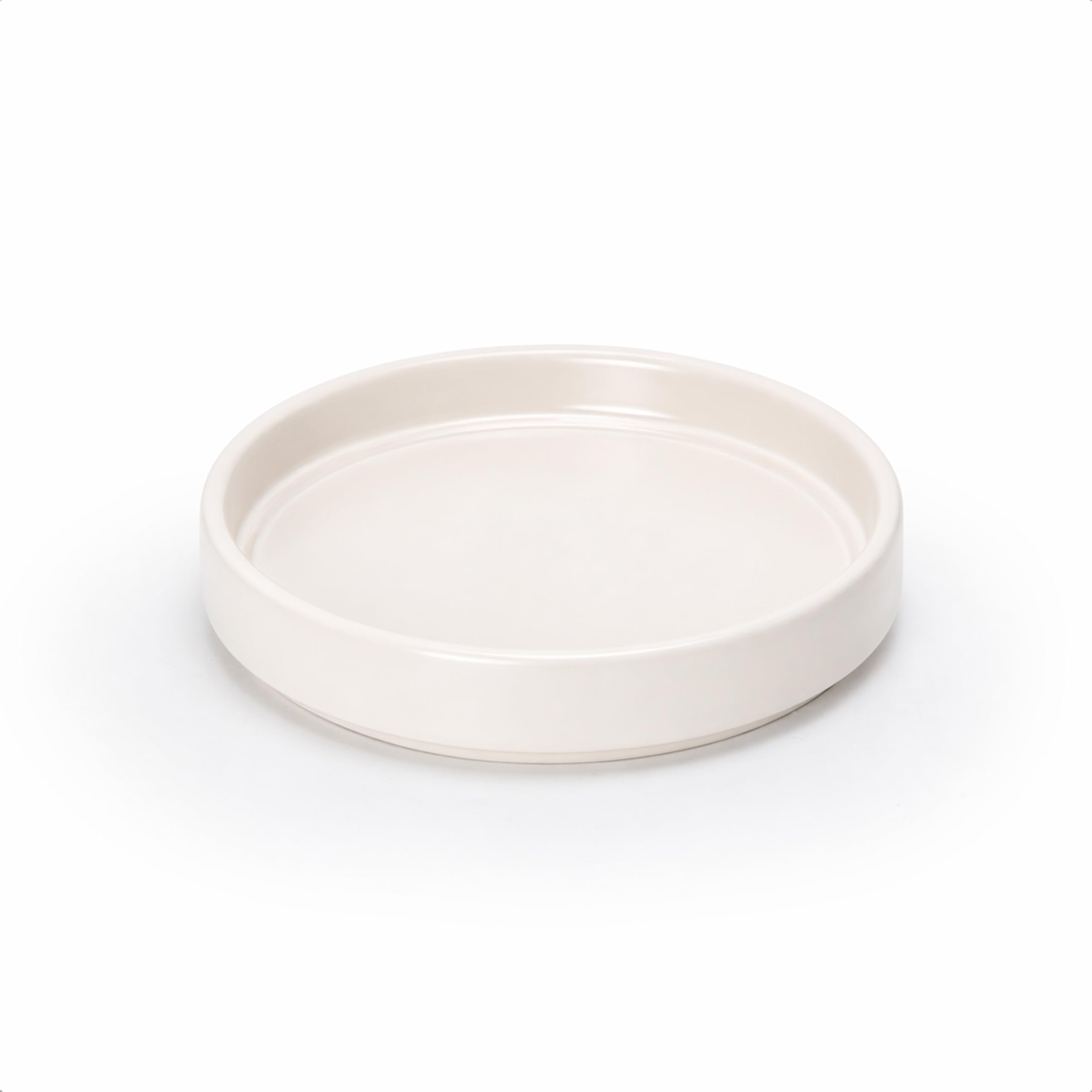 Black Ceramic Plant Saucer - Drainage Tray -17