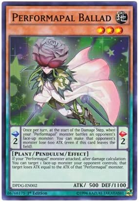 Amazon Co Jp 遊戯王 英語版 Dpdg En002 Performapal Ballad Emバラード スーパーレア 1st Edition ホビー 通販