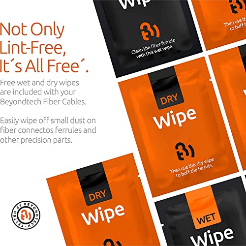 Lc To Lc Fiber Patch Cable Single Mode Duplex - 3M (9.84Ft) - 9/125Um Os1 Lszh - Beyondtech Pureoptics Cable Series #TOP4