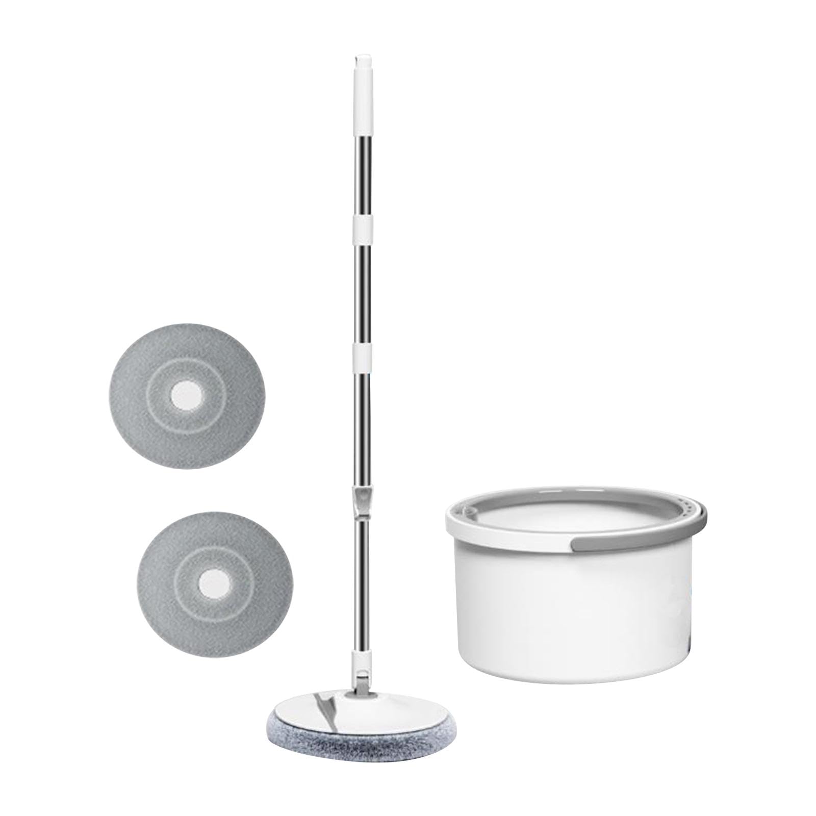 Mop head round avec seau set wringing 360° pour l'entretien régulier du bois dur