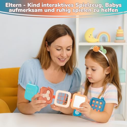 Lixstyea Flugzeug Reisespielzeug - Busy Activity Board für Kinder, Montessori Spielzeug, Activity Buch Für Unterwegs im Reiseauto, Sensorisches Pädagogisches Entwicklungsspielzeug ab 3 Jahr