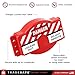 TRADESAFE Gate Valve Lockout - Red Valve Lockout Device, Lockout Tagout Valve Adjustable for 1 inch to 6-1/2 inch Diameter Valve Handles, Industrial Grade Polypropylene