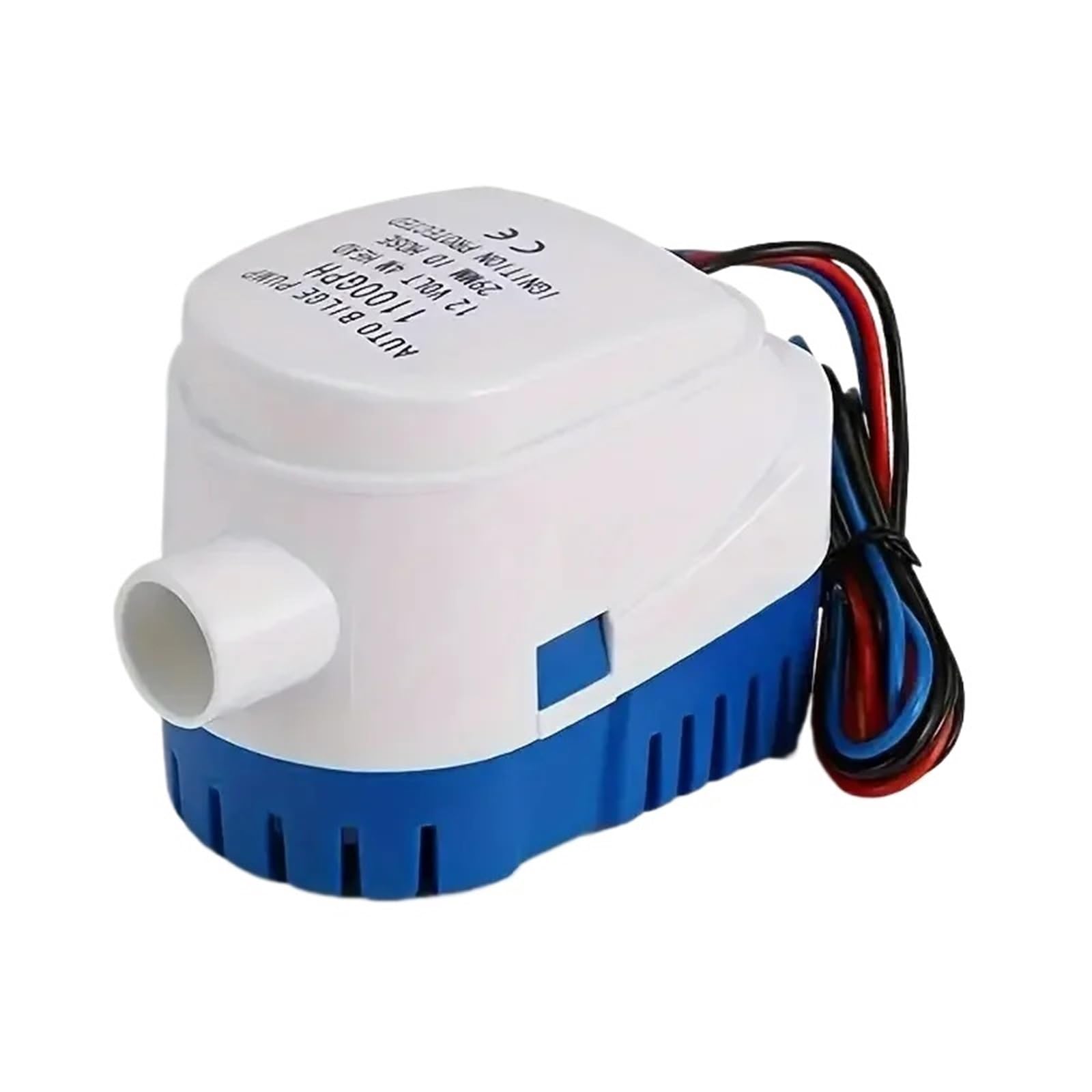 Automatyczna zatapialna pompa wody zęzowej do łodzi 12V 24V Wbudowany automatyczny przełącznik pływakowy 1100 GPH (750 GPH) (24 V 750 GPH)