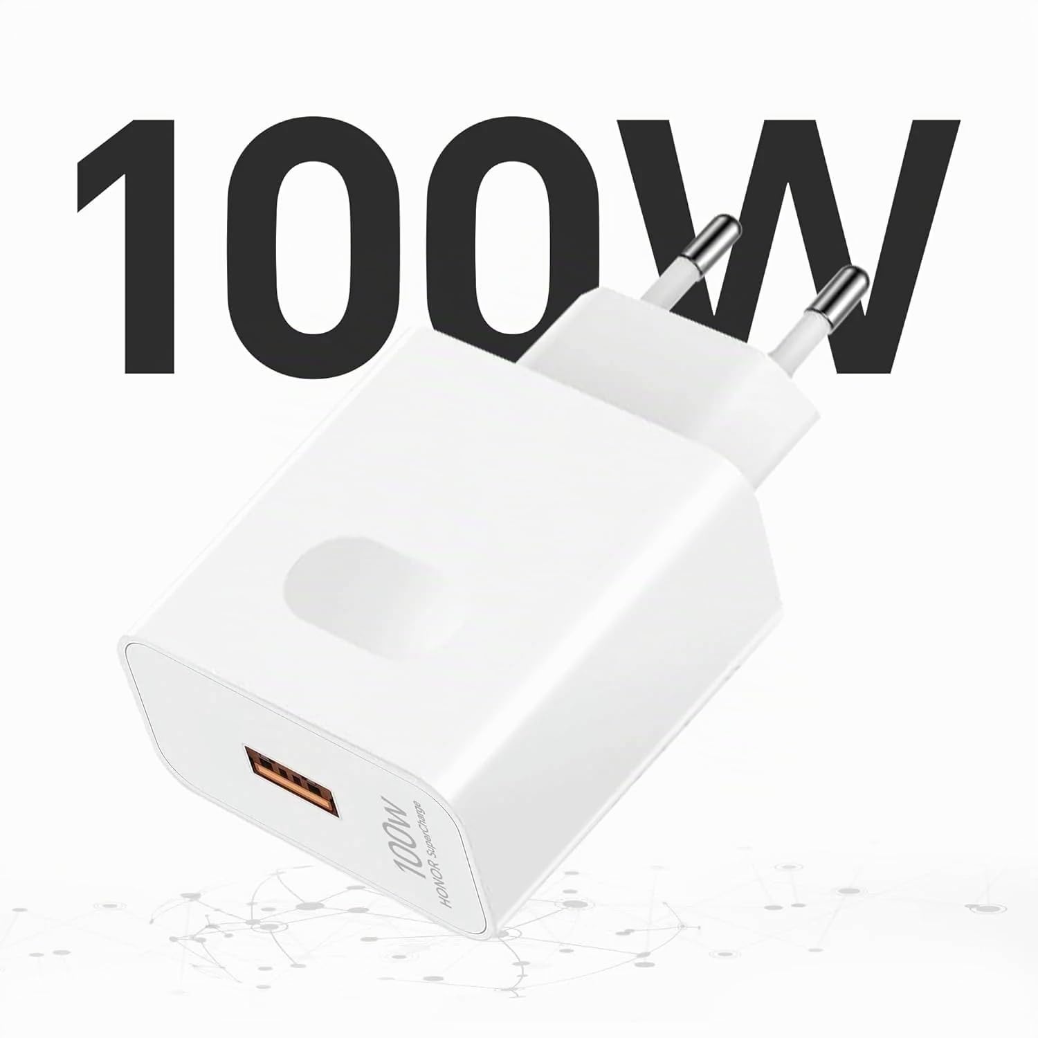 Caricatore ad ultrasuoni originale da 100 W per Honor 6A USB C cavo di ricarica adattatore alimentatore per Honor400 200 100 Honor Magic8 8Pro 7 7Pro 6 6Pro 5 5Pro V5 V3 Vs3 V2, MagicPad Pad X9 X8