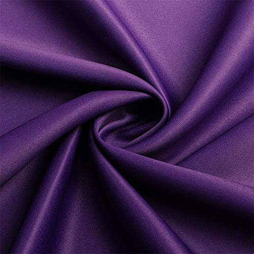 Image of G2000 Blackout Curtains & Drapes for Bedroom Living Room 95 Inches Long Purple and Greyish White Room Darkening Window Treatments Ombre Thermal Insulated Light Blocking Grommet Backdrop 2 Panels Set