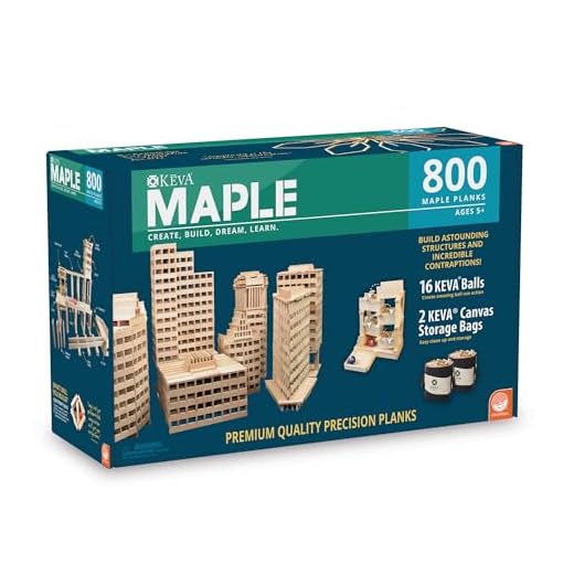 MindWare Maple 800 Plank Building Blocks Set