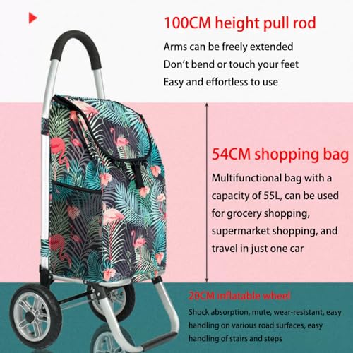 Carro Plegable para Compras con Bolsa Extraíble y Ruedas miniatura 6