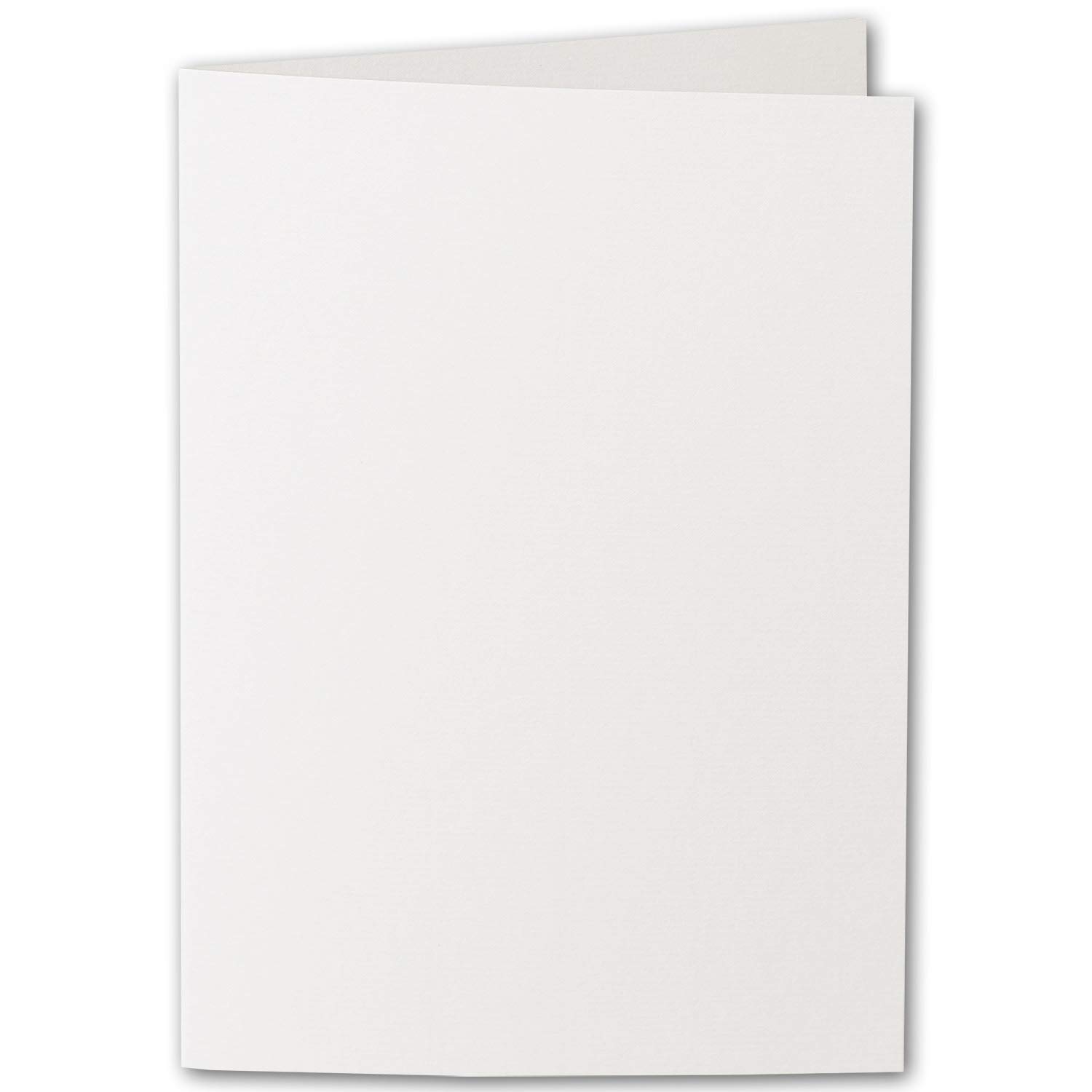 ARTOZ Lot de 50 cartes pliantes DIN B6 - Ivoire (crème) - 120 x 169 mm - Cartes pliantes vierges - Cartes à personnaliser - 220 g/m² - Série 1001