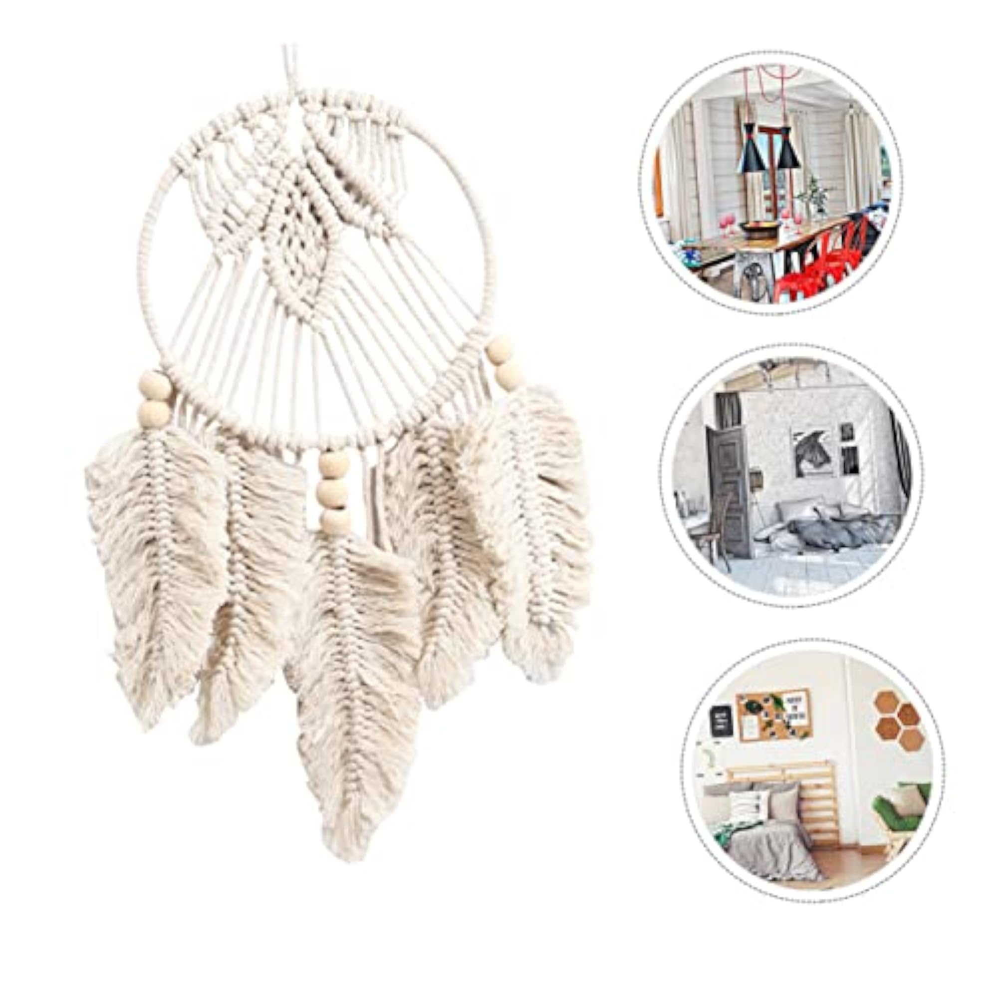 Leaf Catcher Wall Hanging Decor Handwoven Pendant