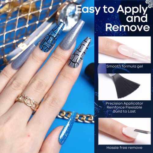 Set de Esmaltes en Gel Azules Modelones 6 Piezas miniatura 6