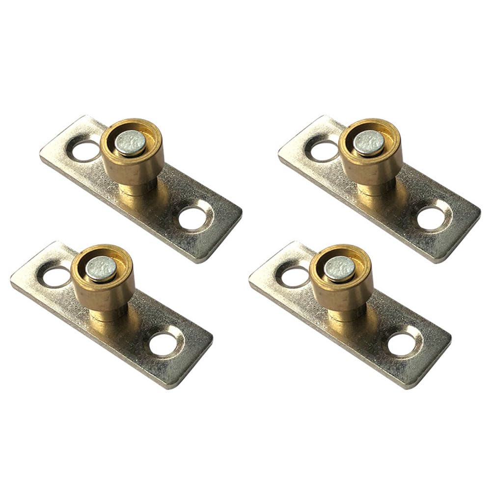 Guida a rullo per porta scorrevole fienile, 4 pezzi in metallo per fermagli per porte scorrevoli in vetro e armadi - Diametro 12 mm