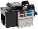 Intellinet 210720 Keystone Jack Cat6 Punch-down UTP czarny