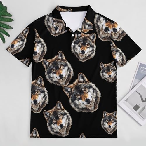 Polo de manga corta mujer transpirable Wolf ropa de ocio 3