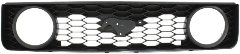 For Ford Mustang Grille Assembly 2005 06 07 08 2009 | Honeycomb | Textured Black Shell and Insert | GT Deluxe/GT Premium Model Plastic | FO1200422 | 6R3Z8200BA