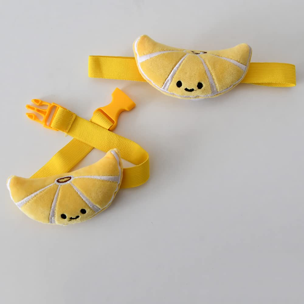 ONECHANCE 1 Pair Cartoon Curtain Buckle Tie Back Curtain Holdbacks Plush Animal Curtain Buckle for Kids Child Nursery Room Window Decorations Color Banana — image 1