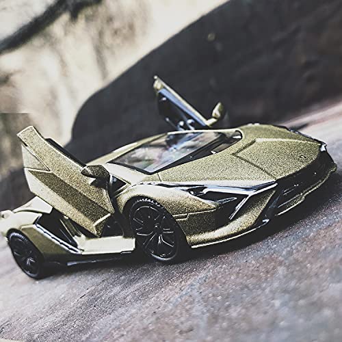 Modelo a escala 1:36 Lamborghini Sián FKP37 de metal miniatura 7