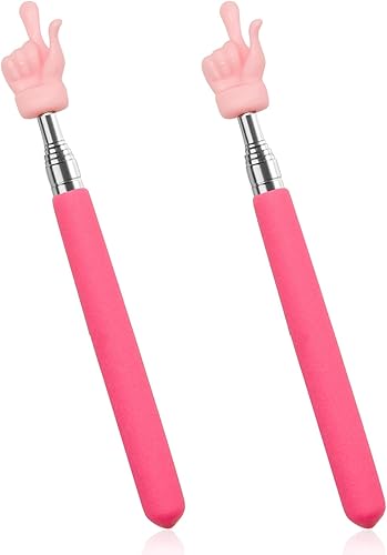 Miniatura 13 de 8 piezas de puntero telescópico para maestros, puntero de mano extensible, puntero de dedo y palo, puntero retráctil mini para aula para maestros