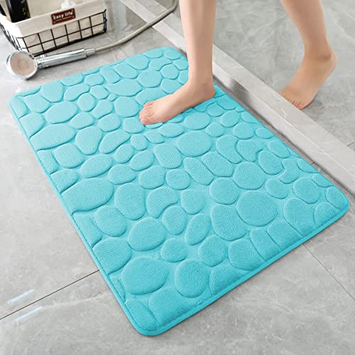 HomeCloud Memory Foam Bath Mat Cobblestone Bathroom Rugs Super Water