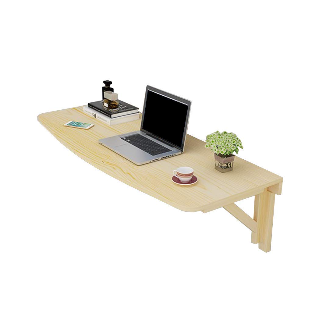 ASerZenith Computer Desk Folding Wall-Mounted Drop-Leaf Table Kitchen And Dining Table Desk Office Computer Workstation Table