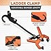 Ladder Clamp Brand (Pair/2 Units), Adjustable Ladder Stabilizer Attachs to Gutters In Seconds, Heavy-Duty Clamps Fits All Ladder Sizes, Ladder Stability Safety Durable Gutter Clips Patented Holden USA
