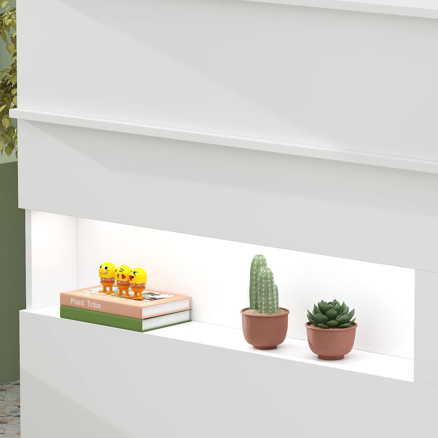 Empfangstheke,Begrüßungstheke mit LED-Lichtern,Rezeptionstheke mit 2 Schubladen,Empfangstisch mit Tür+Tastaturschublade,abschließbar,für Cafe,Tierkliniken,Restaurant,120x50x100cm,weiß