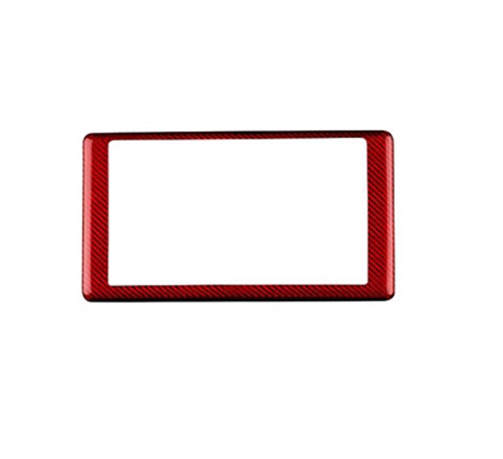 Real Hard Carbon Fiber Sticker RHD LHD Car Navigation Panel Interior Accessories for Subaru BRZ 2021 2022 2023 2024 Anti-dust(Rosso)