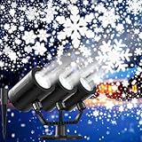 Snowflake Christmas Projector Lights Outdoor 2025 Upgraded Triple Head Snowflake Projector...